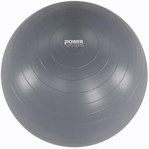 Power Systems Versa Ball Pro Stability Ball - Large Gym, Chair or Birthing Ball (Gray, 65cm)