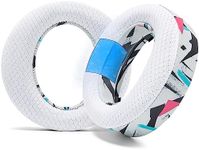 WC Freeze Pulse 3D - Cooling Gel Earpads Compatible with Sony PS5 Pulse 3D, Made by Wicked Cushions | Thicker Cushion & Wider Opening | 90's White