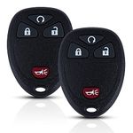 Replacement Keyless Entry Car Remote Key Fob fit for Chevy 2007-2014 Equinox Avalanche Silverado Escalade Tahoe Suburban GMC Yukon OUC60270, OUC60221, Set of 2