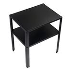 Ikea KNARREVIK Alloy Steel Metal Bedside Table, black37x28 cm (14 5/8x11)