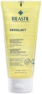 Rilastil Xerolact Olio Detergente Viso e Corpo per Neonati, Bambini e Adulti, Idratante, Relipidante, per Pelli Secche, Irritate e con Tendenza Atopica, Confezione da 200ml