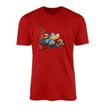 SMARTYPANTS Dogman Brawl of The Wild Top Tee - World Book Day Graphic Novel Comic Story Book Action Novel Kids Childrens Young Teen Dog Super Hero School Gifts Presents (9-11 Years, Red Prime)