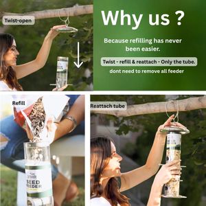 Provide Heavy Duty Bird Feeder – Durable Outdoor Hanging Feeder