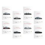 CodersParadise Pack of 8 - Porsche Sports Cars Wall Posters 8x12 inch (A4 Size) Included Glue dots Wall Decor Posters Wall Art For Bedroom, Living room, Office, Dining Room