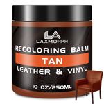 Laxmorph Leather Recoloring Balm Tan Leather Color Restorer for Couches,Leather Dye Paint Leather Color Restorer Leather Fade Scratch Repair for Car Seats Furniture Shoes Boots Purse Jacket Belt