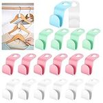 Clothes Hanger Connector Hooks 100PCS Space Saving Hanger Hooks Cascading Clothes Hanger Hooks Heavy Duty Plastic Hanger Hooks for Clothes Closet (Multicolor)