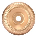 Wood Grinding Wheel,Angle Grinding Wheel Wood Sanding Tool, Shaping Disc, Sanding Carving Rotary Tool Abrasive Disc Abrasive for Angle Grinder Shaping Polishing (Golden)