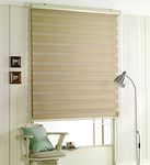 Decorate Blinds for Windows - Polyester Zebra Blinds -Mushroom- 160 x 180