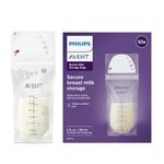 PHILIPS AVENT SCF603/25 Set of 25 Breast Milk Storage Bags - 180 ml, Multi-Coloured