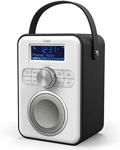 DAB Radio Portable, DAB/DAB Plus Radio, FM Radio, Portable Bluetooth Speaker, Digital Radio with USB Charging for 10 Hours Playback, Bluetooth Stereo Speakers, Rechargeable
