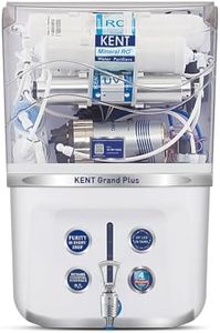 KENT Grand Plus RO Water Purifier | 4 Years Free Service | ISI Marked | Multiple Purification Process | RO + UV + UF + TDS Control + UV LED Tank | 9L Tank | 20 LPH Flow | Zero Water