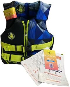 Body Glove Youth PFD Coast Guard Approved Life Jacket, Geo Blue