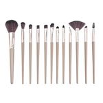 MINISO Makeup Brush Set, Premium Soft Eye Shadow Powder Eyebrow Brush Concealer Brush, Golden 12Pcs