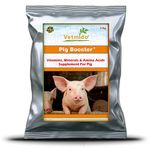 VETMIDO Pig Booster Plus - Growth Booster with Vitamins, Minerals & Amino Acids Supplement for Swine, Pigs, Piglets & Piggery - 5 kg