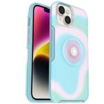 OtterBox iPhone 14 & iPhone 13 (Only) - Otter + Pop Symmetry Series Case - Glowing Aura - Integrated PopSockets PopGrip - Pocket-Friendly - Raised Edges Protect Camera & Screen - Non-Retail Packaging