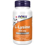 NOW L-Lysine 500 mg,100 Tablets