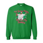 Tcombo We Gonna Party Like It's My Birthday - Jesus Unisex Crewneck Sweatshirt, Kelly, M