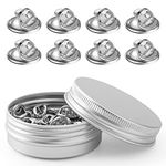 50PCS Metal Locking Pin Backs, Pin Keepers Locking Clasp, Badge Insignia Pin Backs Replacement (Silver)