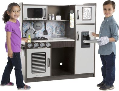 Melissa & Doug Wooden Toy Kitchen – Pretend Play Set for Kids