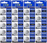 LiCB CR2032 Battery,Long-Lasting & High Capacity CR 2032 3V Coin & Button Cell Lithium Batteries with Adaptive Power and Superior Safety (20-Pack)