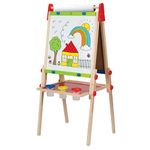 Hape All-in-One Wooden Kid's Art Easel with Paper Roll and Accessories