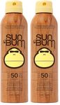 Sun Bum Original SPF 50 Sun Cream Spray, Moisturizing Sunscreen with Vitamin E, Vegan and Reef Friendly, Broad Spectrum UVA/UVB Protection, 200ml (Pack of 2)