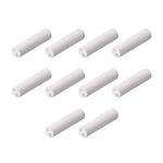 uxcell 1mm Dia Ceramic Insulation Tube Twin Bore Alumina Porcelain High Temperature Insulator Pipe for Heating Element 10 Pcs