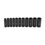 RYOBI 11 PC. 1/2" Drive SAE Deep Impact Socket Set RHMTIS31101