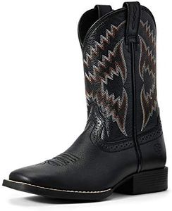 ARIAT Unisex-Child Tycoon Western Boot, Bear Black, 5 Big Kid