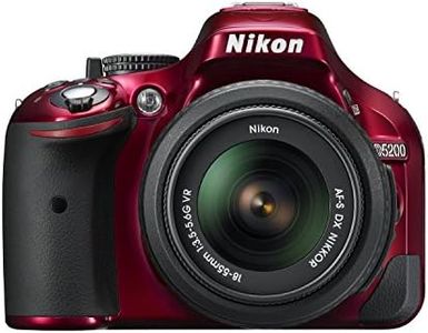 Nikon D5200 DX Digital SLR Camera w/ 18-55mm DX VR Lens (Red)