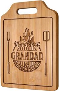 Giftasy Grandad Gifts, Grandad Birthday Gifts - Unique Engraved Bamboo Cutting Board Gifts for Grandad from Grandchildren, Best Presents for Grandad on Father's Day Birthday Christmas