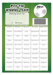 PartiKraft - 2 x A4 Fundraising Football - Pick The Winning Team - Scratch To Reveal Game Card - 50 Boxes