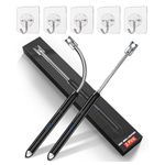 Electric Rechargeable Plasma Gas Lighter for BBQ, Lighter for Gas Stove, Candles, Pooja, 1 Year Warranty, C-Type USB, Multi Purpose - 360° Flexible & Windproof, Black (Pack of 1)