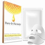 Bee & Beauty Collagen Overnight Mask 1 PC | korean Mask For Glass Skin | Hydrating Mask With Honey For Deep Hydration, Pore Minimizing, Elasticity Improvement, pigmentation, De-Tan