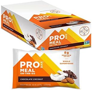 PROBAR - Meal Bar, Chocolate Coconut, Non-GMO, Gluten-Free, Healthy, Plant-Based Whole Food Ingredients, Natural Energy, 3 Ounce (Pack of 12)