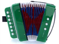 D'Luca G105-GR Child Button Accordion, Green