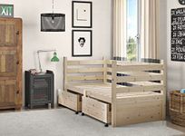 STRICTLY BEDS&BUNKS Ripvan Pine Day Bed with Storage Drawers, 3ft Single