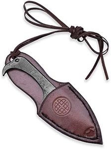 Madhammers Toferner - Cuchillo de Regalo Original - The Flamenco - Cuchillo Forjado a Mano - Deportes - Caja de Cuero Genuino Hecha a Mano - Hoja Pulida y endurecida Hermoso Producto