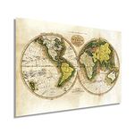 Historix Vintage 1795 Map of The World from The Best Authorities - 24 x 36 Inch Restored Vintage Map of The World - Vintage World Map Poster - Old Style World Map (Antique White) (2 Sizes)