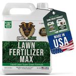 PetraTools Liquid Fertilizer, 16-4-8 Lawn Fertilizer, Liquid Lawn Fertilizer Concentrate & Grass Fertilizer For All Grass Types, Liquid Lawn NPK With Nitrogen Fertilizer Lawn Food Max Strength (1 Gal)