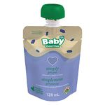 Baby Gourmet Organic Puree Baby Food Pouches - Simply Prune - No Added Sugar or Salt, Non GMO, No Fillers, Gluten Free, Kosher (128ml) 12-Pack