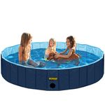 Outdoor Swimming Pool Bathing Tub - Portable Foldable - Ideal for Pets - XL 63" x 12"