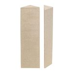 Timber Acoustics® Tri Bass Traps 1'x4'x9", Rockwool Acoustic Room Treatment, NRC = 0.90 [SET OF 2] (Beige)