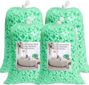 20lbs Bean Bag Filler, Shredded Memory Foam Filling,Bean Bag Refill, Bean Bag Filling Stuffing, Couch Stuffing Fill for Cushions, beanbag Chair Filler, beanbag Filling, Pillow Filler (Green)