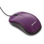 Verbatim Silent Corded Optical Mouse – Purple