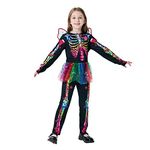 Sincere Party Neon Tutu Skeleton with Wings for Girls 9-10years