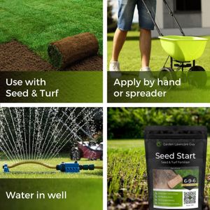 Garden Lawncare Guy Seed & Turf Feed – Pre-Seeding Lawn Fertiliser, Pet Safe