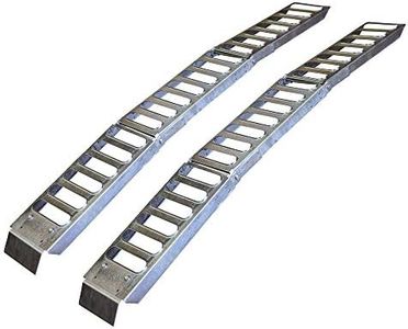 CARGOSMART 3094 Steel Tri-Fold Ramp with Punch Out Pattern (2pk) – Easily, Safely Load & Unload Push Mowers, Appliances, Compact Design for Easy Storage, Fits in Truck Bed Tool Boxes, 500 lb. Capacity