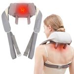 Fronnor Neck Massager with Heat Intelligent Wireless Portable Neck Shoulder Massager,2 Modes 2 Levels Women Men Gift-Home,Car,Office