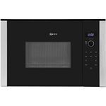 NEFF HLAWD23N0B N50, Built-in Microwave Oven with Automatic Programmes,Control Dial & One-Touch Buttons Side-opening hinged door Black & Stainless Steel